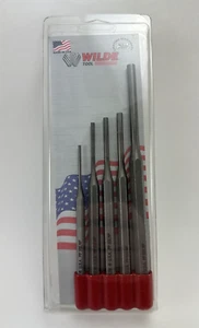 Juego de punzones de alfileres Wilde Tool de 5 piezas HECHO EN EE. UU. 3/32 - 1/4"" de pulgada maquinista de armero - Imagen 1 de 4