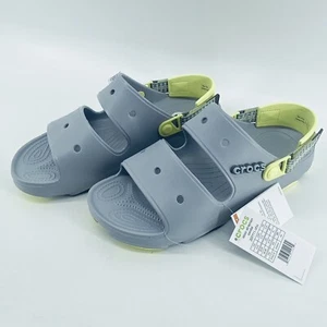 Crocs klassische All-Terrain Sandale 207711-1FH Herren Größe 13 grau grün Jibbitz NEU - Bild 1 von 13