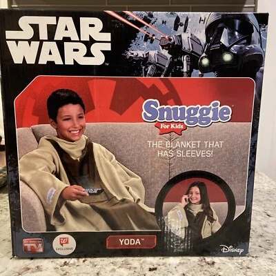 Disney Star Wars Fleece Snuggie Manta para Niños Yoda Nueva en Caja 54x42 Foto 1 de 4