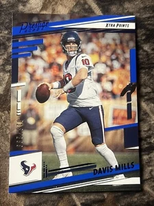 2022 Prestige Davis Mills Xtra Points Blue #18/299 Texans - Picture 1 of 2