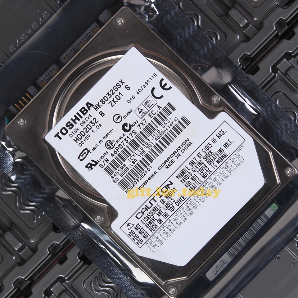 For TOSHIBA MK8032GSX 80 GB 5400 RPM SATA 2.5" Internal Hard Drive HDD - Image 1 of 1