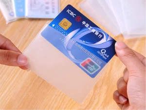 Funda protectora para tarjeta con tarjetero banco de crédito tarjeta de autobús impermeable transparente - Imagen 1 de 11