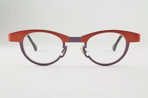 Very Rare Authentic Theo buro 292 42mm Purple Orange Frames Glasses Belgium - Picture 1 of 7