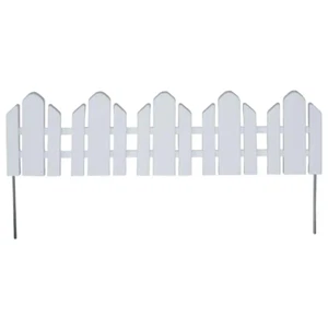 dackers 6-1/4 in. resin adirondack style garden fence (12-pack) - Picture 1 of 12