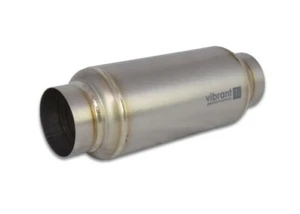 Vibrant Performance Titanium 2.50" Inlet / Outlet x 12" Long Resonator 17525 - Picture 1 of 4