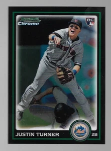 2010 Bowman Chrome Justin Turner  Refractor Rookie BDP105 - Picture 1 of 2