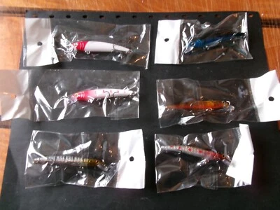 6 leurres de pêche a la truite neufs. avec bruiteur. - Photo 1/4