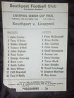 1976/77 Southport v Liverpool 12/10 Liverpool Finał Pucharu Seniorów    