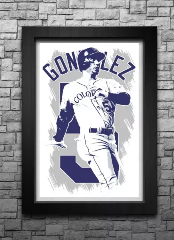 CARLOS GONZALEZ art print/poster COLORADO ROCKIES FREE S&H! JERSEY Q9 Cover