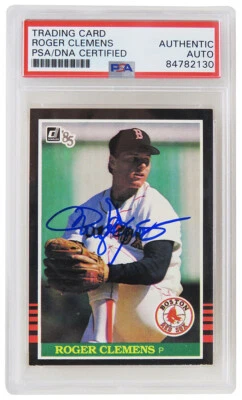 Roger Clemens Signed Red Sox 1985 Donruss Rookie Card #273 - (PSA Encapsulated) - Image 1 of 2