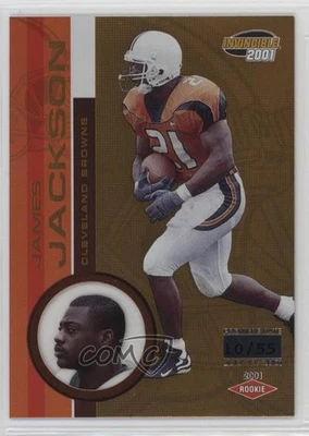2001 Pacific Invincible Premiere Date /55 James Jackson #263 Rookie RC - Image 1 of 2