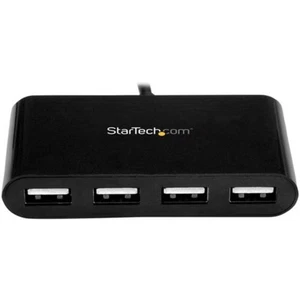 StarTech.com 4-Port USB 2.0 Hub USB-C External Hub for PC/Mac/Linux – Black - Picture 1 of 4