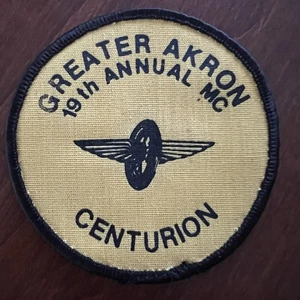 Greater AKRON 19TH Annual MC CENTURION Patch - 3 x 3 inches - Motorcycle Club - Bild 1 von 2