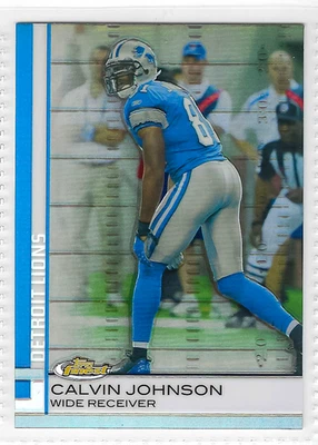 2009 Topps Finest - Calvin Johnson #50 Refractor - Image 1 of 2