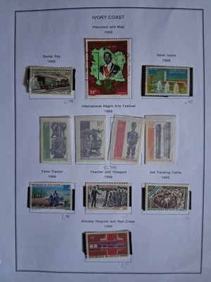 I6) Ivory Coast 1965-6 Mint NH/U Stamps From Huge Stamp Collection Red Cross + - Image 1 of 4