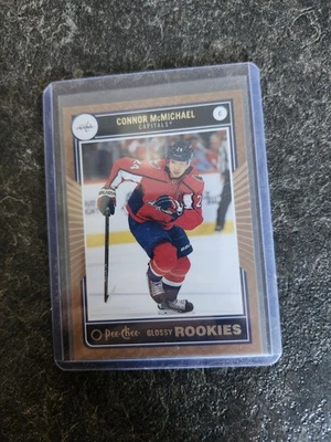 2020-21 Upper Deck Series 2 O-Pee-Chee Glossy Rookie Connor McMichael Card# R-20 - Image 1 of 2