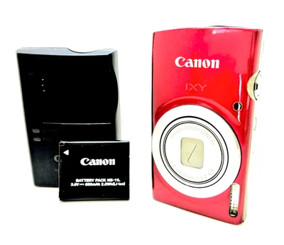 Canon IXY 180 PowerShot ELPH 180 20.0MP Red Digital Camera Japan [Excellent+5] - Image 1 of 4