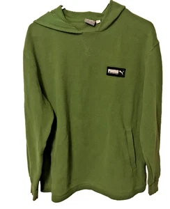 Puma Hoodie Pullover Herren Grün Größe S Waffelstrick Langarm Outdoor - Bild 1 von 11