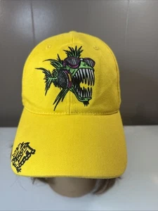 NHRA Drag Racing Nitro Fish Full Throttle Hat Cap Adult One Size Yellow - Picture 1 of 11