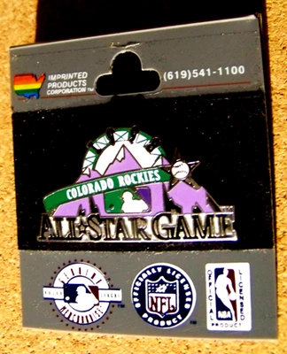 1998 Colorado Rockies All-Star logo lapel pin Imprinted Products variety MLB - Image 1 of 4
