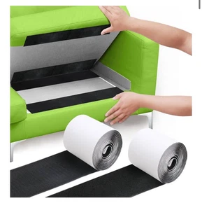 4,4 Zoll x 6,5 Fuß stark klebend Rückseite strapazierfähig Klettband selbstklebend - Bild 1 von 7