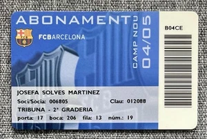 Lionel Messi 1st Pro Goal 2004 Barcelona FC Rookie R/C Season Ticket Pass PSA? - Picture 1 of 4