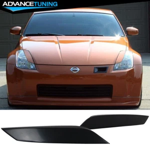 Fits 03-09 Nissan 350Z 2-Door Unpainted Headlight Eyelid Eyebrows Cover - ABS - Picture 1 of 8