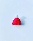 Pompom Hat Buttons, 6 Pink Bobble Hat Buttons, Crafts, Sewing, Baby Buttons