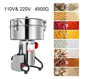 4500g Elektrische Bohne Kaffeebohnenpulver Mühle Mühle Mahlmaschine Kommerziell - Bild 1 von 17