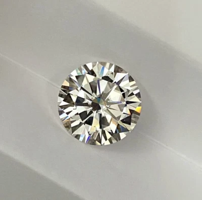 White Diamond 1.05 Ct Certified  Lab-Grown Round Cut CVD Loose VVS1 Gemstone JJ - Image 1 of 4