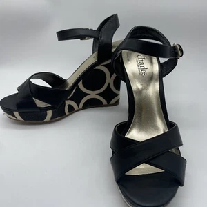 Charles by Charles David Strappy Wedge Platform Heel Sandals Womens Size 6 - Picture 1 of 9