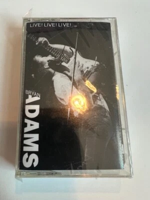 Bryan Adams Live! Live! Live! 1988 A&M Records Pop Rock Cassette Tape - Image 1 of 2