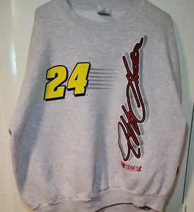 Vintage JEFF GORDON 24 DUPONT RACING 2X SWEATSHIRT Jerzees made in USA - Picture 1 of 5