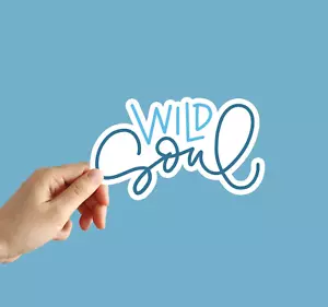 Wild Soul Sticker Explore Travel Wander Water Bottle Laptop Car Stickers Decal - Picture 1 of 4