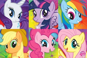 My Little Pony Poster 24"x36" Close-ups Collage - Picture 1 of 1