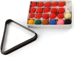 Bolas de billar económicas para niños de 1 1/2 pulgada 38 mm - Juego de 22 bolas (15 rojos) y triángulo - Imagen 1 de 4