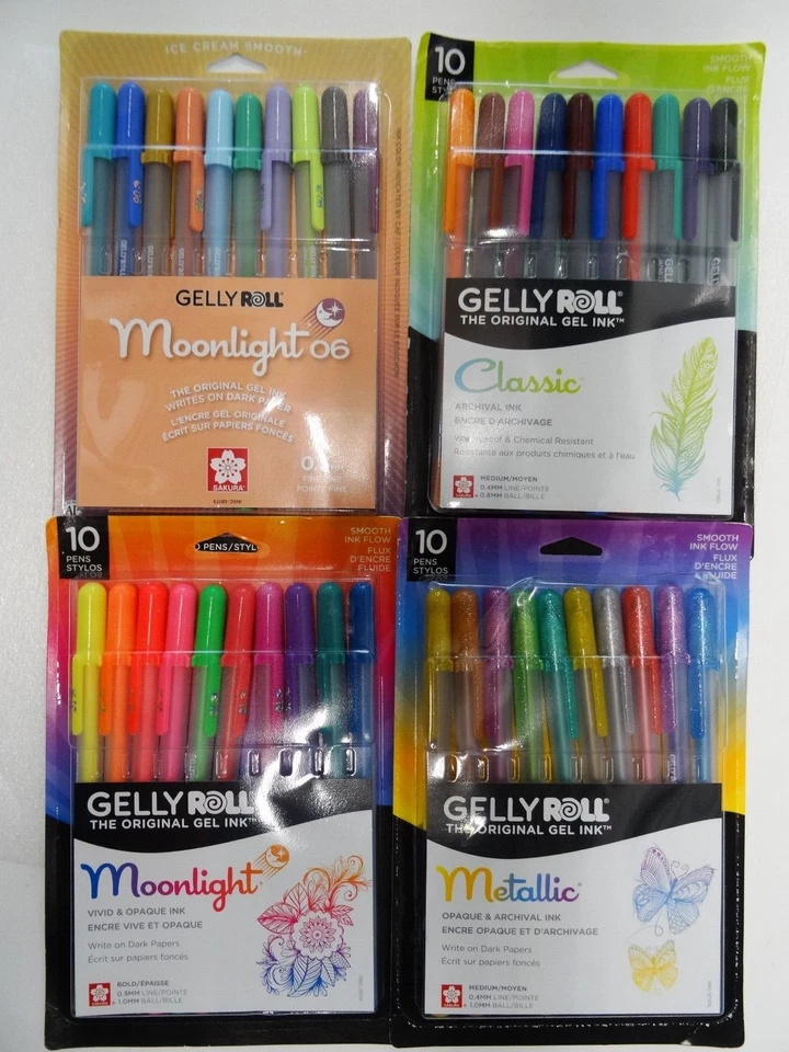 Gelly Roll Moonlight 06 - Metallic - Classic 10 ct X 4 - 40 Pens - New - Image 1 of 1