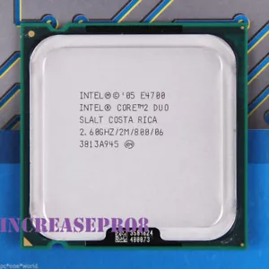 Procesador Intel Core 2 Duo E4700 2,6 GHz SLALT LGA 775/Socket T CPU 65W 800 MHz - Imagen 1 de 4