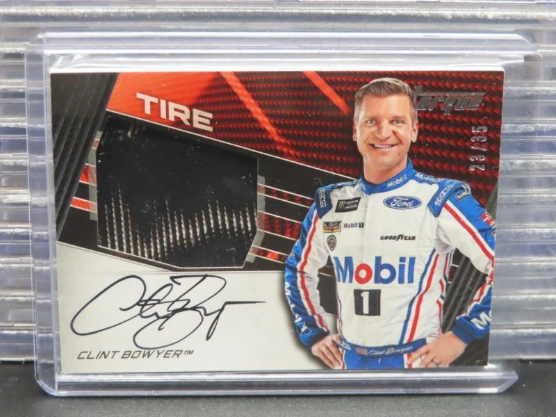 2017 Torque Racing Clint Bowyer Jumbo Tire Auto Autograph #23/35