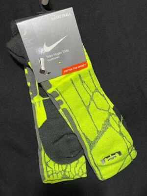 NIKE Hyper ELITE Basketball Crew Socks SX4885-733 LBJ Lebron James BIN 2 - Image 1 of 2