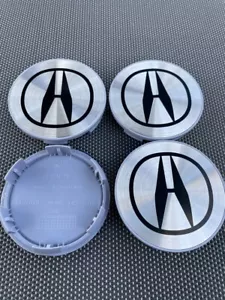JUEGO DE 4 TAPACUBOS CENTRALES DE RUEDA ACURA PLATEADOS 69 mm/2,71 pulgadas - Garantía de satisfacción - Imagen 1 de 6