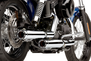 Cobra RPT 3" Motorcycle Slip on Exhaust Mufflers 1995-2017 Harley Dyna FXDB FXDL