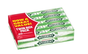 Wrigley's Gum, Spearmint, 5 Count (Pack of 40) - Picture 1 of 2