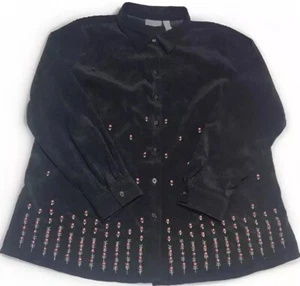 Top mujer vintage manga larga talla grande - Imagen 1 de 3