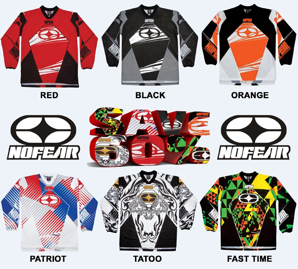 MAILLOT MOTOCROSS  NO FEAR  SPECTRUM MX SX OFF ROAD JERSEY 092102 - Photo 1/4