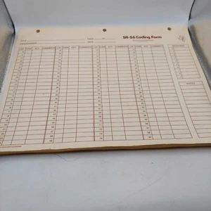 Texas Instruments TI SR-56 Blank Coding Forms for 3 Ring Binder - 48 Count - Picture 1 of 7