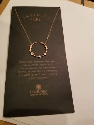 Collar Cadena Halo Estrella Infinita Dogeared Oro Rosa 18"+2" Nuevo $88 Foto 1 de 4