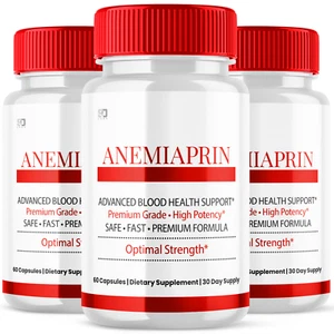 Anemiaprin Blood Support Maximum Strength Glycogen Supplement 180 Capsules - Picture 1 of 9