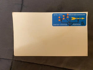 U.S. Postal Card 1870-1970 Weather Services 5c Unused Scott #UX57 - Picture 1 of 1
