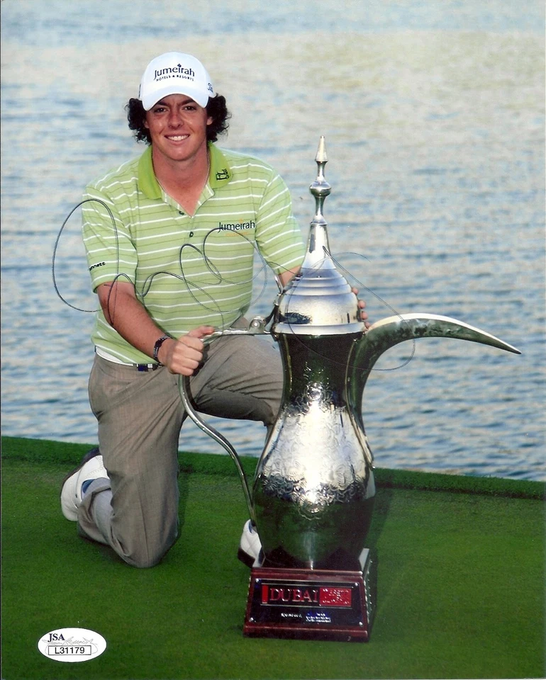 ФОТОГРАФИЯ RORY MCILROY PGA GOLF С АВТОГРАФОМ 8X10 С СЕРТИФИКАТОМ ПОДЛИННОСТИ JSA NO4 - Изображение 1 из 1